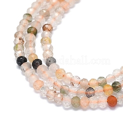 Natural Mixed Rutilated Quartz Beads Strands&nbsp;G-G106-A24-01
