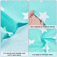 1Pc Star Pattern Chair Polycotton Cloth&nbsp;AJEW-GF0015-38E