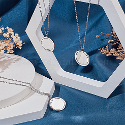 DIY Flat Round Necklaces Making Kits&nbsp;DIY-SC0003-51P