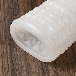 クリスマスツリーシリコン型キャンドル型  キャンドルアロマテラピー作り用  ホワイト  65x125mm&nbsp;SIL-B070-02F