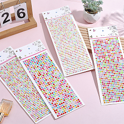 4 Sheets 4 Styles Acrylic Self Adhesive Stickers&nbsp;DIY-GF0014-71A