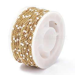 Ion Plating(IP) 304 Stainless Steel Enamel Curb Chains&nbsp;CHS-P013-01G-11