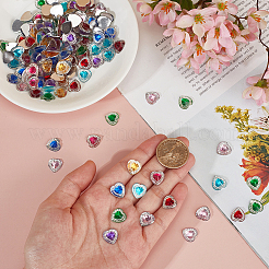 160Pcs 8 Colors Transparent Resin Cabochons&nbsp;RESI-GO0001-05
