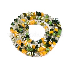 Electroplate Glass Beads Strands&nbsp;GLAA-T023-A17-04