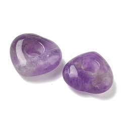Natural Amethyst European Beads&nbsp;G-C252-01J