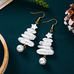Alloy & Imitation Pearl Dangle Earrings&nbsp;WGB67B8-01
