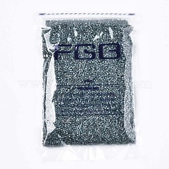 Fgb 11/0グレードaガラスシードビーズ  シリンダー  均一なシードビーズサイズ  焼き付け塗料  スチールブルー  1.5x1mm  穴：0.5mm  約20000個/袋&nbsp;SEED-S030-1150