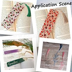 DIY Bookmark Making Kits. with Transparent Acrylic & Polyester Tassel Decoration&nbsp;DIY-SP0001-92A