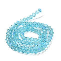 Transparent Electroplate Glass Beads Strands&nbsp;EGLA-A039-T2mm-L20