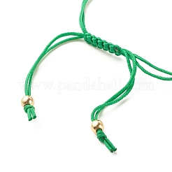 Synthetic Hematite Round Braided Bead Bracelet&nbsp;BJEW-JB07853
