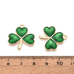 Light Gold Tone Alloy Enamel Pendants&nbsp;FIND-N011-25KCG