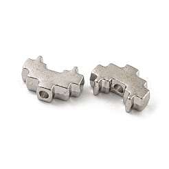 合金ビーズ  長持ちメッキ  鉛フリー＆カドミウムフリー＆ニッケルフリー  ハート  プラチナ  9x14x4.5mm  穴：2.2mm&nbsp;PALLOY-K020-14A-P
