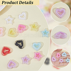 80Pcs 2 Styles Acrylic Beads&nbsp;SACR-PA0001-39