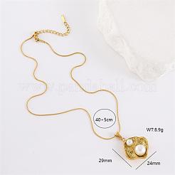 Elegant 304 Stainless Steel Flower Pendant Necklaces&nbsp;LS1275