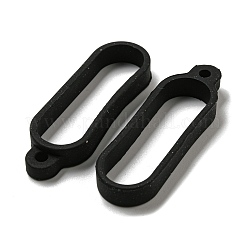 紛失防止シリコンペンダント  電子スタイラス＆ライター製造用  ブラック  48.5~49x16x6mm  穴：3mm  内径：40x12mm&nbsp;SIL-XCP0001-12