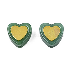 Imitation Jade Spray Painted Glass Beads&nbsp;LAMP-N032-05-C03