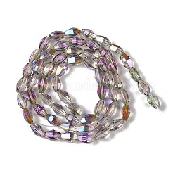 Electroplate Glass Beads Strands&nbsp;GLAA-Q101-03A-HP03