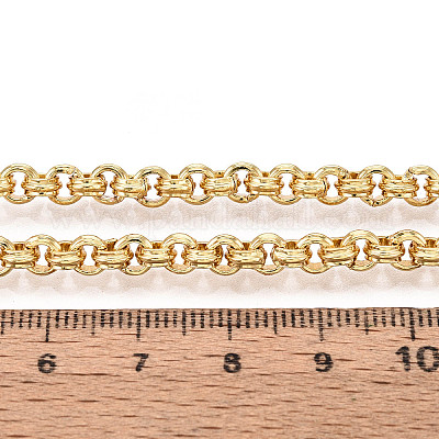 Brass Ring Link Chains&nbsp;CHC-T018-35G-1