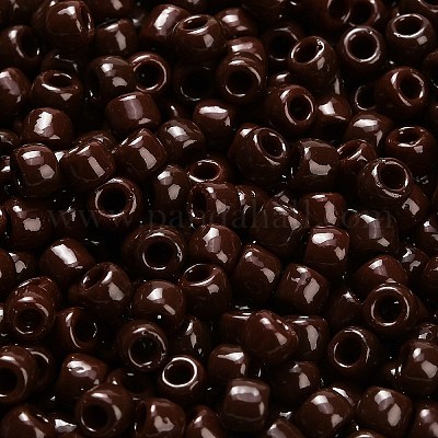 トーホー 6/0ラウンドビーズ 日本製シードビーズ （46d）不透明なディープチョコレートブラウン 4mm 穴：1.5mm 約7570個 ...
