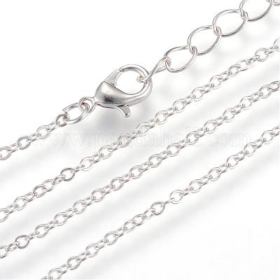 Iron Cable Chains Necklace Making&nbsp;MAK-R016-45cm-P-1