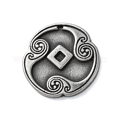 Rune Letters Alloy Pendants&nbsp;PALLOY-S193-01AS-23-1