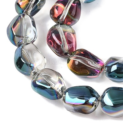 Electroplate Glass Beads Strands&nbsp;EGLA-T021-08H-1