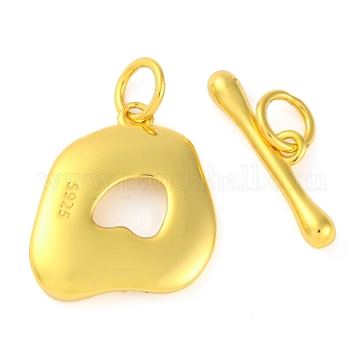 925 Sterling Silver Toggle Clasps&nbsp;STER-U005-08G-1