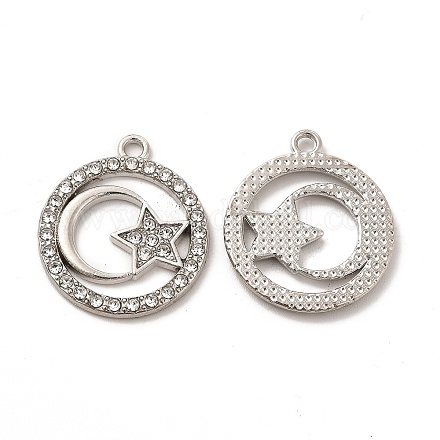 Alloy Crystal Rhinestone Pendants&nbsp;FIND-G048-16P-1