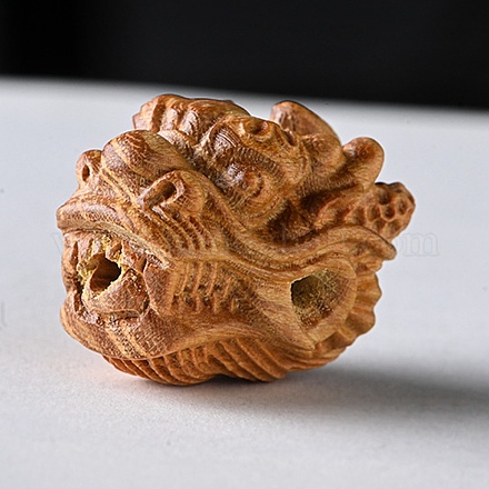 ウッドビーズ ドラゴン ペルー 22x18x18mm 穴:2mm WOOD-WH0131-81A-1-1
