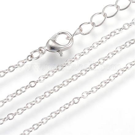 Iron Cable Chains Necklace Making&nbsp;MAK-R016-45cm-P-1