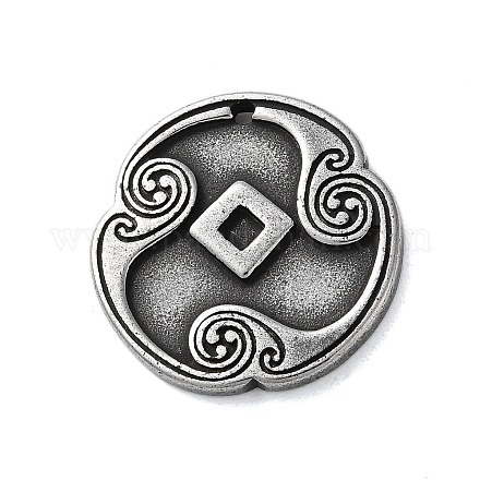 Rune Letters Alloy Pendants&nbsp;PALLOY-S193-01AS-23-1