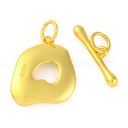 925 Sterling Silver Toggle Clasps&nbsp;STER-U005-08G-1