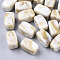 Acrylic Beads, Imitation Gemstone Style, Cuboid, BurlyWood, 13x7.5x7.5mm, Hole: 1.6mm, about 700pcs/500g.