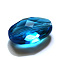 Imitation Austrian Crystal Beads, Grade AAA, K9 Glass, Faceted, Oval, Dodger Blue, 9.5x6x4.5mm, Hole: 0.7~0.9mm