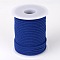 Round Polyester Cords, Blue, 3mm, about 21.87 yards(20m)/roll