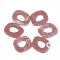 Acrylic Linking Rings, Quick Link Connectors, For Jewelry Chains Making, Imitation Gemstone Style, Rosy Brown, 51.5x45x3.5mm, Hole: 23x16mm, about: 78pcs/500g