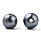 Spray Painted ABS Plastic Imitation Pearl Beads, Round, Gray, 8x7.5mm, Hole: 1.8mm, about 2080 pcs/500g