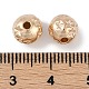 CCBプラスチックビーズ  ラウンド  ゴールド  7.5x7mm  穴：1.8mm&nbsp;ALUM-U001-05A-3