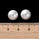 プラスチックパール調ビーズ  ラウンド  ホワイト  10x9.5mm  穴：1.6mm&nbsp;FIND-M059-01D-03-3