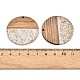 Epoxy Resin & Walnut Wood Pendants&nbsp;RESI-T057-10B-3