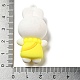 プラスチックチャーム  兎  きいろ  45.5x22.5x16mm  穴：3.2mm&nbsp;FIND-Z016-01D-3