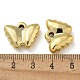 メッキアクリルパーツ  カン付き  蝶  黄金メッキ  15x19x6mm  穴：2.2mm&nbsp;PACR-Q008-18G-3