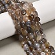 Natural Grey Agate Beads Strands&nbsp;G-P568-C17-01-1
