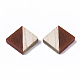 Resin & Wood Two Tone Cabochons&nbsp;RESI-R425-03-3