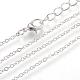 Iron Cable Chains Necklace Making&nbsp;MAK-R016-45cm-P-1