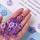 透明なアクリルビーズフレーム  花  ライラック  19x20x3.5mm  穴：1.6mm  内径：6.5mm&nbsp;X-TACR-S154-29B-47-5