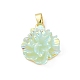 UV Plating Brass Pendants&nbsp;KK-R213-15G-04-1