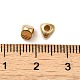 CCBプラスチックビーズ  三角形  ライトゴールド  4x5x4.5mm  穴：1.8mm&nbsp;CCB-H001-03KCG-3