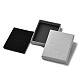 厚紙のジュエリーセットボックス  内部のスポンジ  長方形  グレー  9.05x7.1x1.55~1.65cm&nbsp;CBOX-C016-01F-03-3