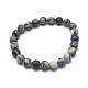 Natural Netstone Bead Stretch Bracelets&nbsp;BJEW-K212-A-021-7